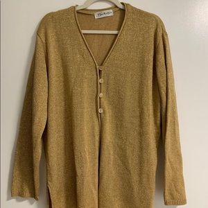 vintage gold cardigan